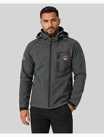 Casaco softshell com capuz takable – geographical norway