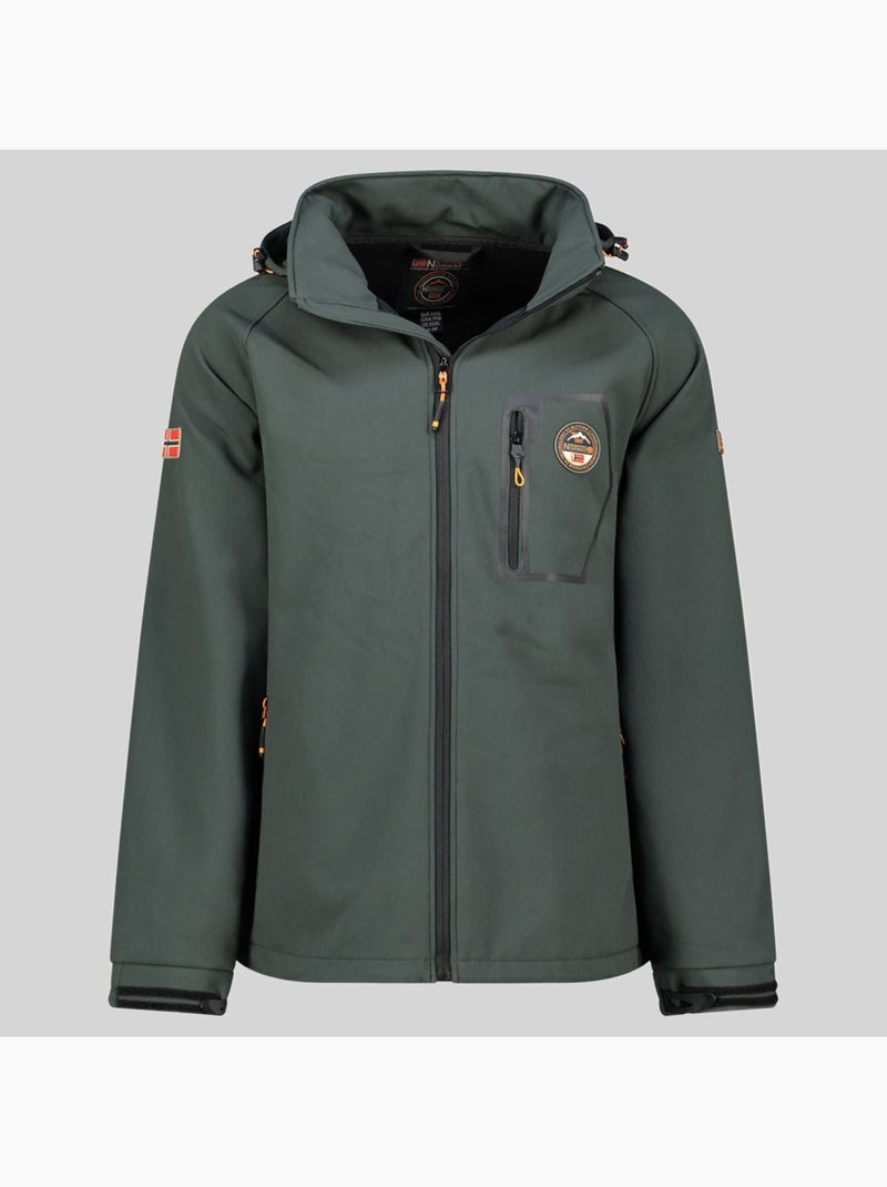 Casaco softshell com capuz takable – geographical norway Cinza escuro - Kiabi