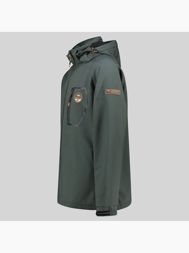 Casaco softshell com capuz takable – geographical norway Cinza escuro - Kiabi