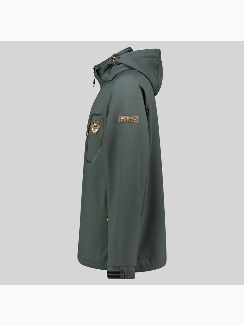 Casaco softshell com capuz takable – geographical norway Cinza escuro - Kiabi
