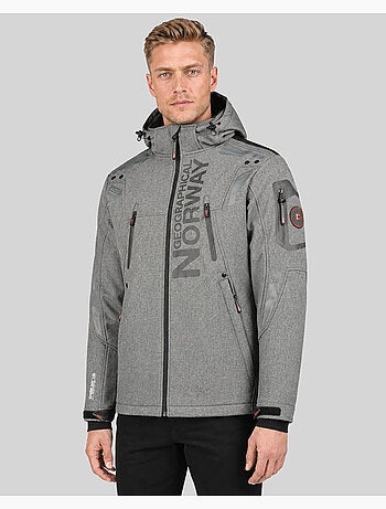 Casaco softshell com capuz talentueux – geographical norway