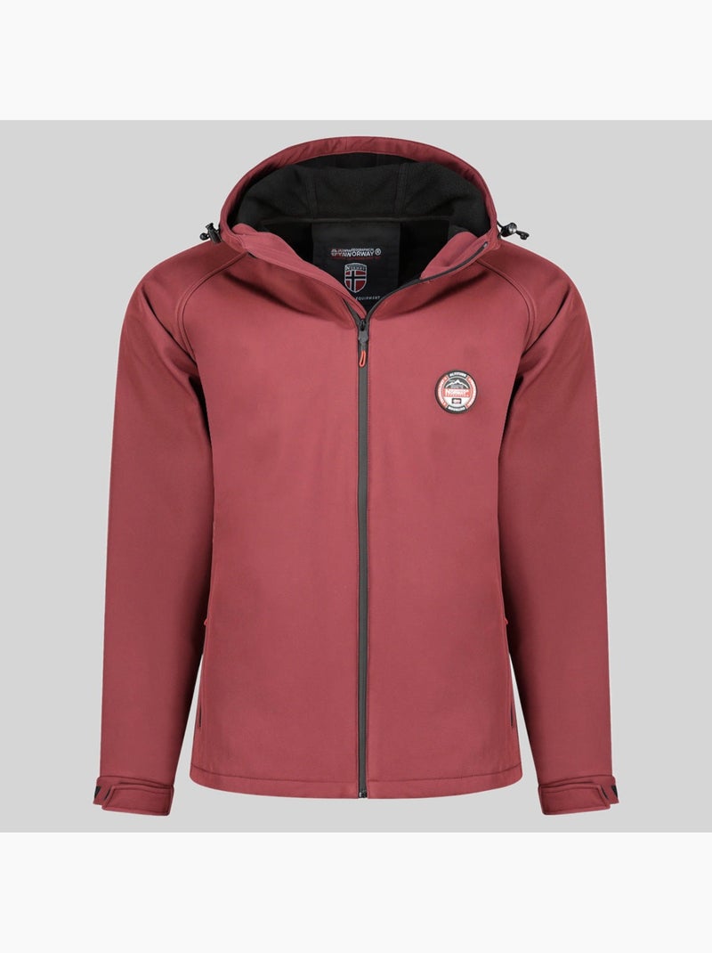 Casaco softshell com capuz tamigobadge – geographical norway Bordô - Kiabi