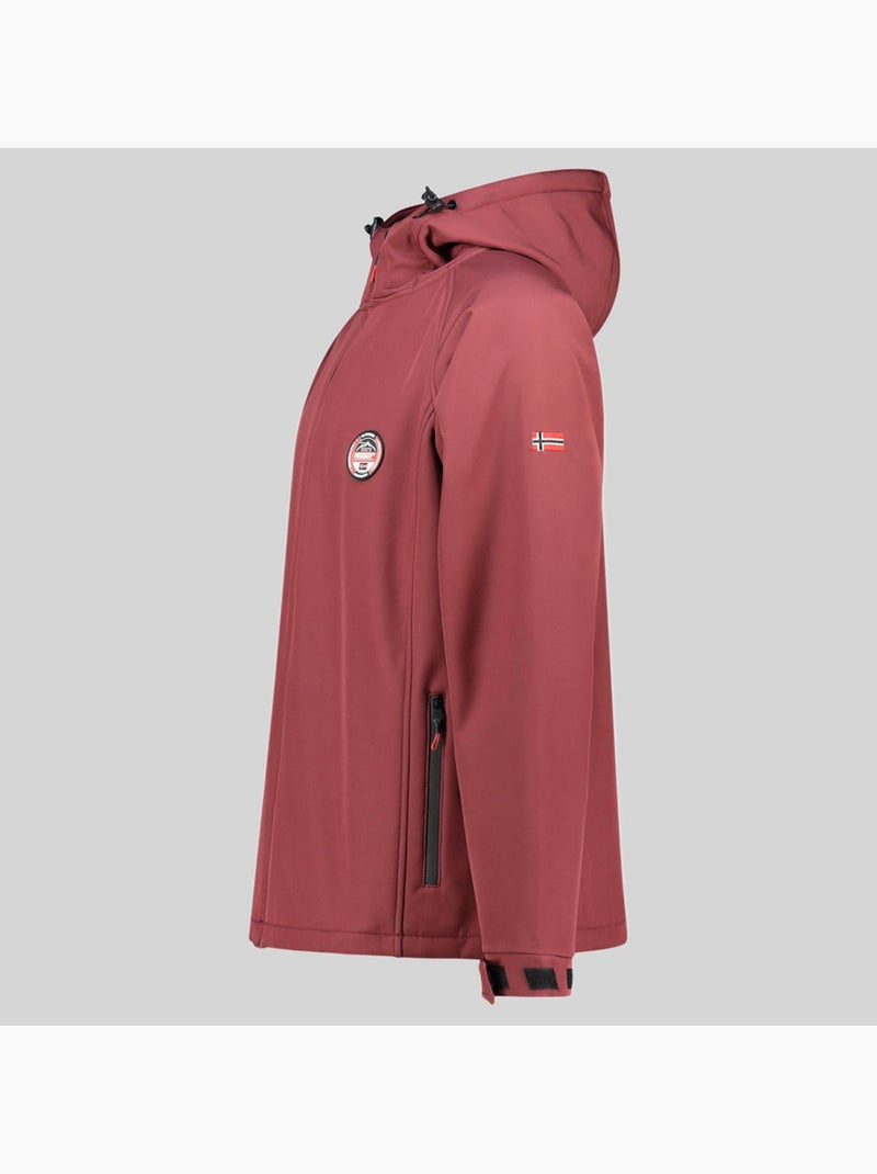 Casaco softshell com capuz tamigobadge – geographical norway Bordô - Kiabi