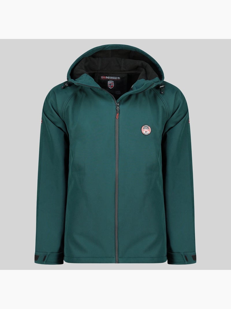 Casaco softshell com capuz tamigobadge – geographical norway Verde escuro - Kiabi