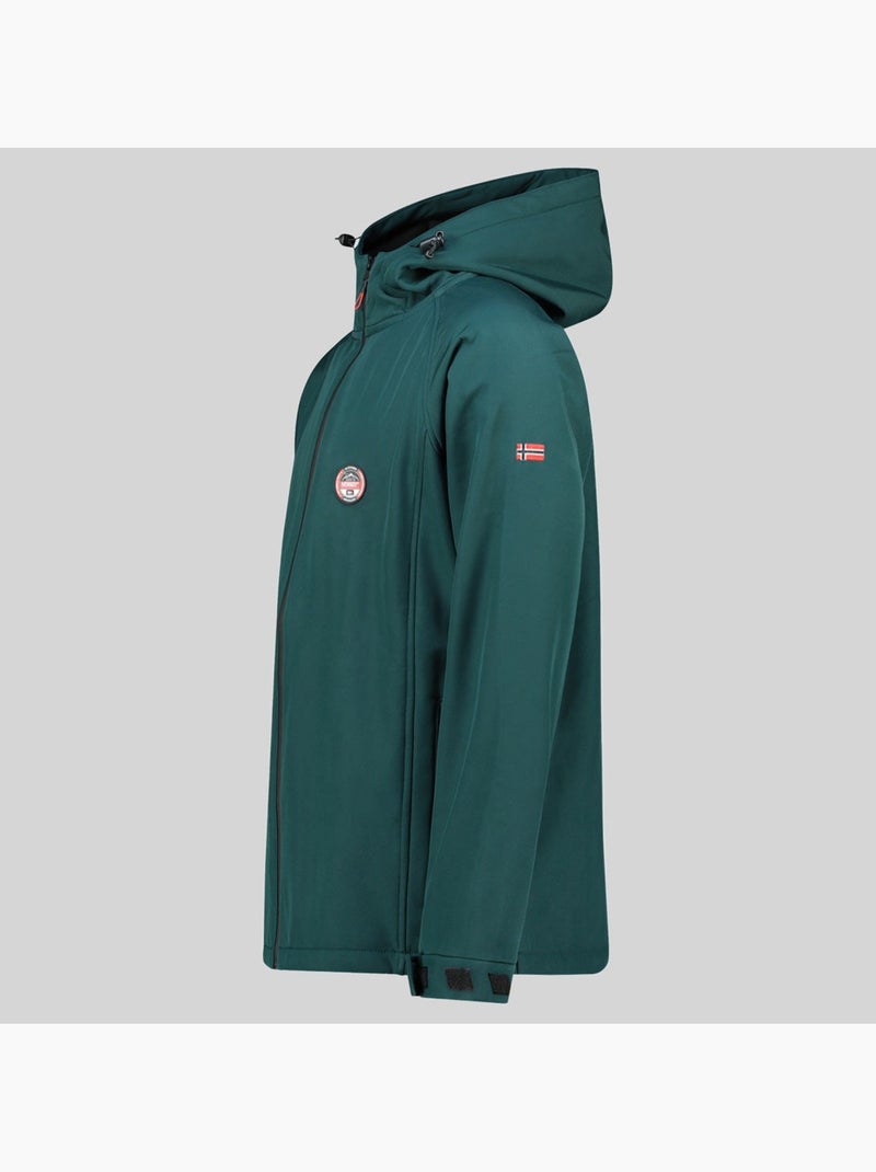 Casaco softshell com capuz tamigobadge – geographical norway Verde escuro - Kiabi