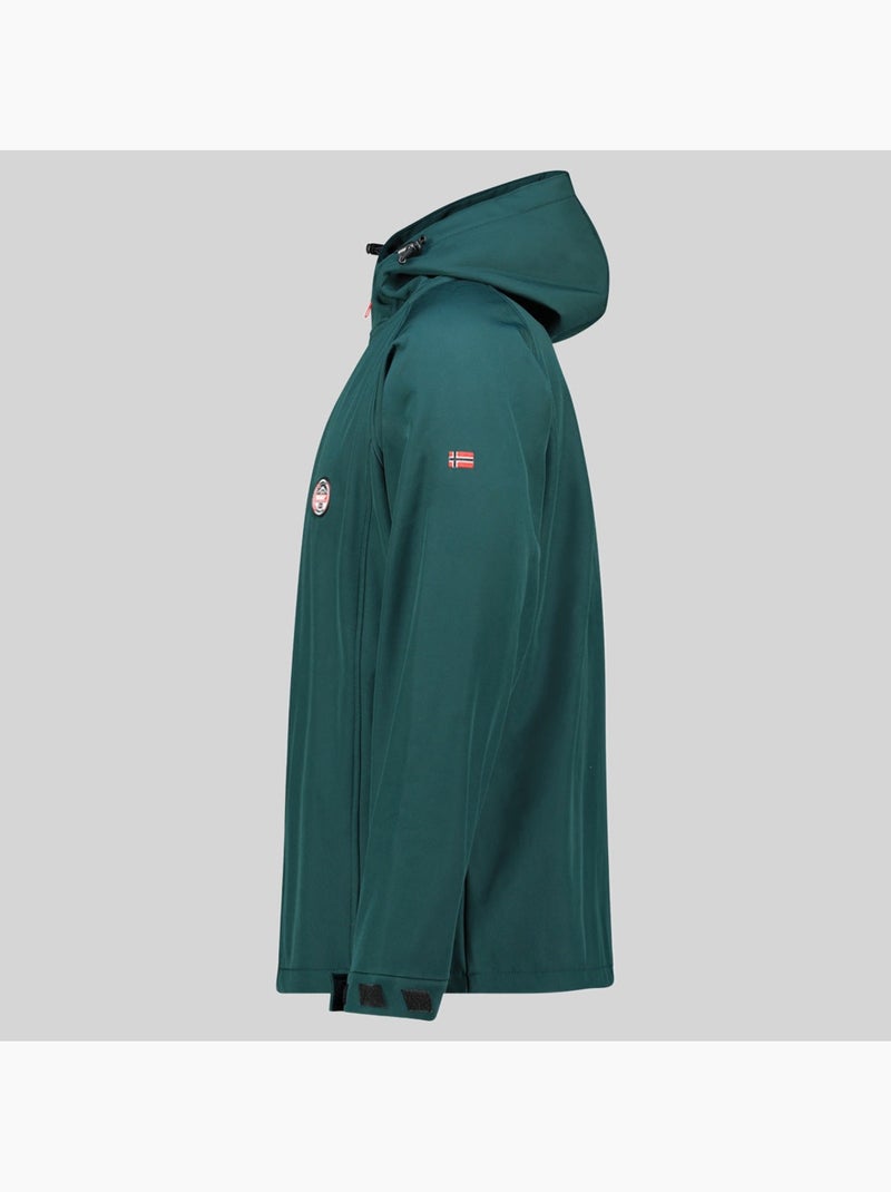 Casaco softshell com capuz tamigobadge – geographical norway Verde escuro - Kiabi
