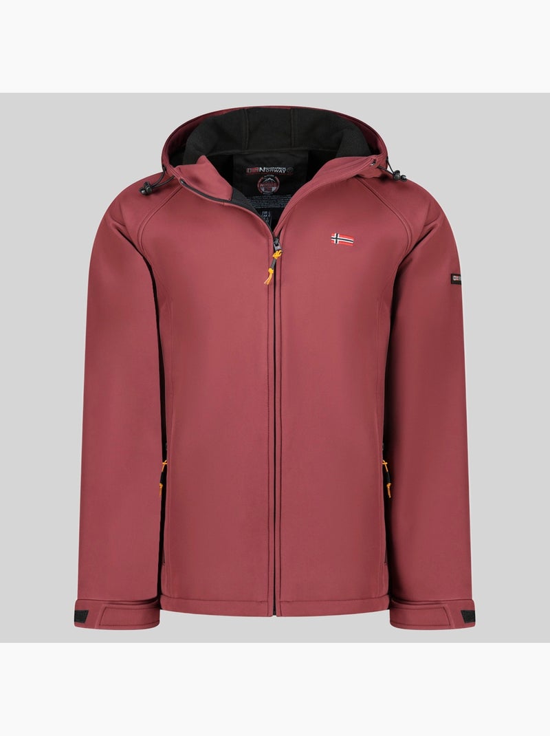 Casaco softshell com capuz tamigolor – geographical norway Bordô - Kiabi