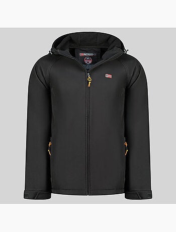 Casaco softshell com capuz tamigolor – geographical norway