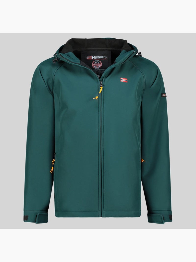 Casaco softshell com capuz tamigolor – geographical norway Verde escuro - Kiabi