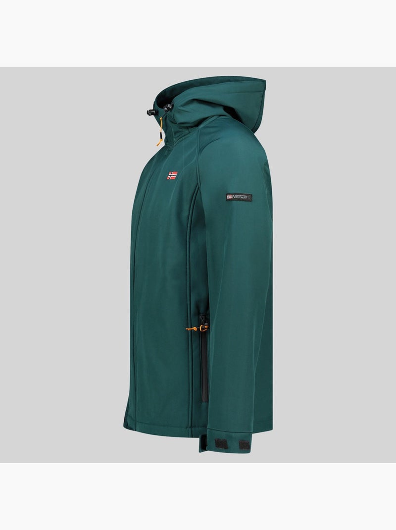 Casaco softshell com capuz tamigolor – geographical norway Verde escuro - Kiabi
