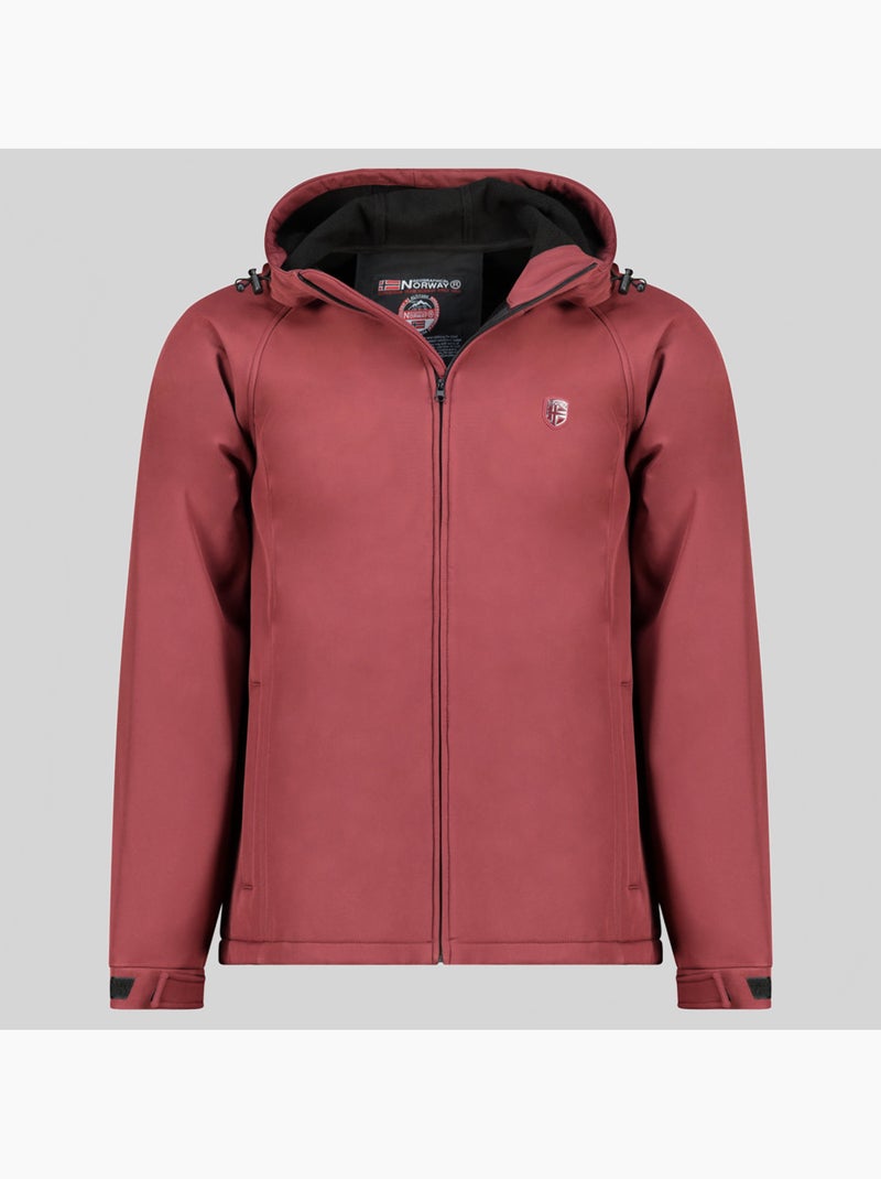 Casaco softshell com capuz tamigotal – geographical norway Bordô - Kiabi