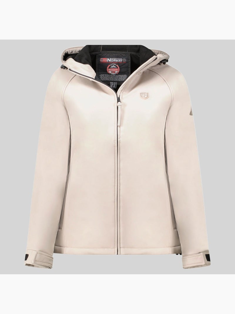 Casaco softshell com capuz tamilatal – geographical norway Bege - Kiabi
