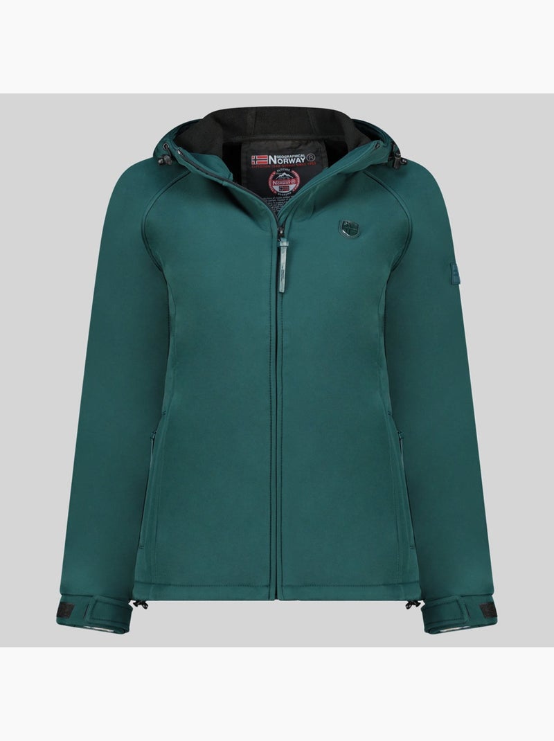 Casaco softshell com capuz tamilatal – geographical norway Verde pinho - Kiabi
