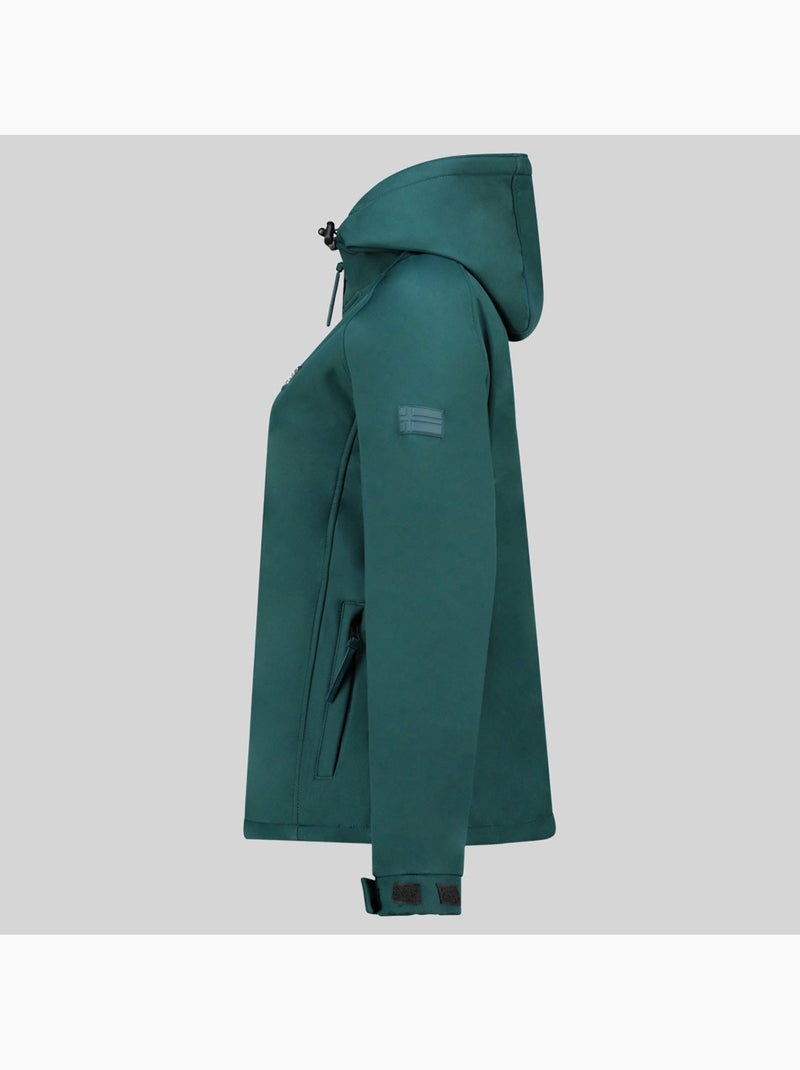 Casaco softshell com capuz tamilatal – geographical norway Verde pinho - Kiabi