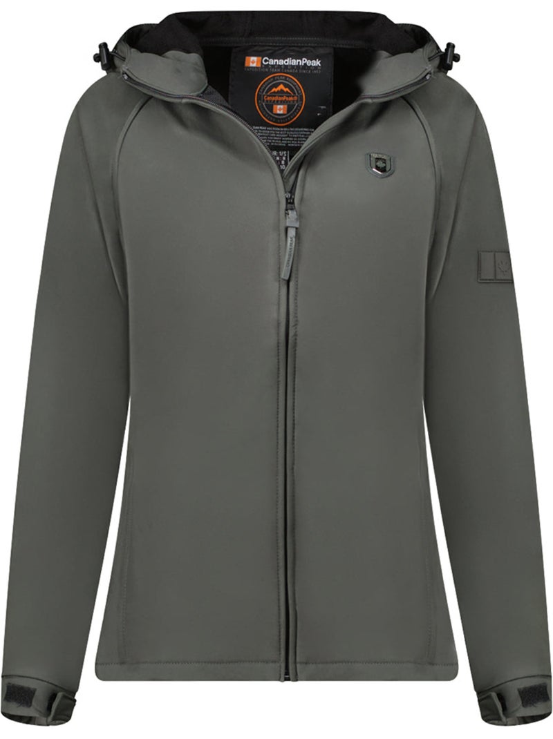Casaco softshell com capuz tamilataleak – canadian peak Cinza escuro - Kiabi