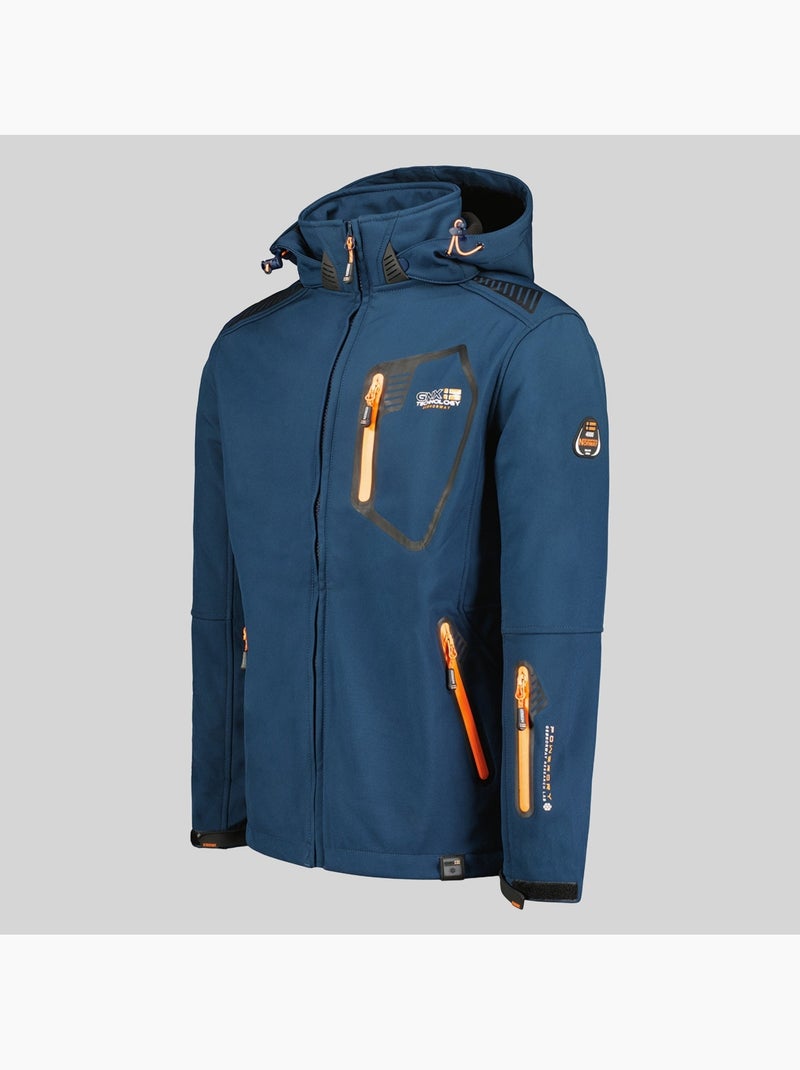 Casaco softshell com capuz tanada – geographical norway Azul-marinho - Kiabi