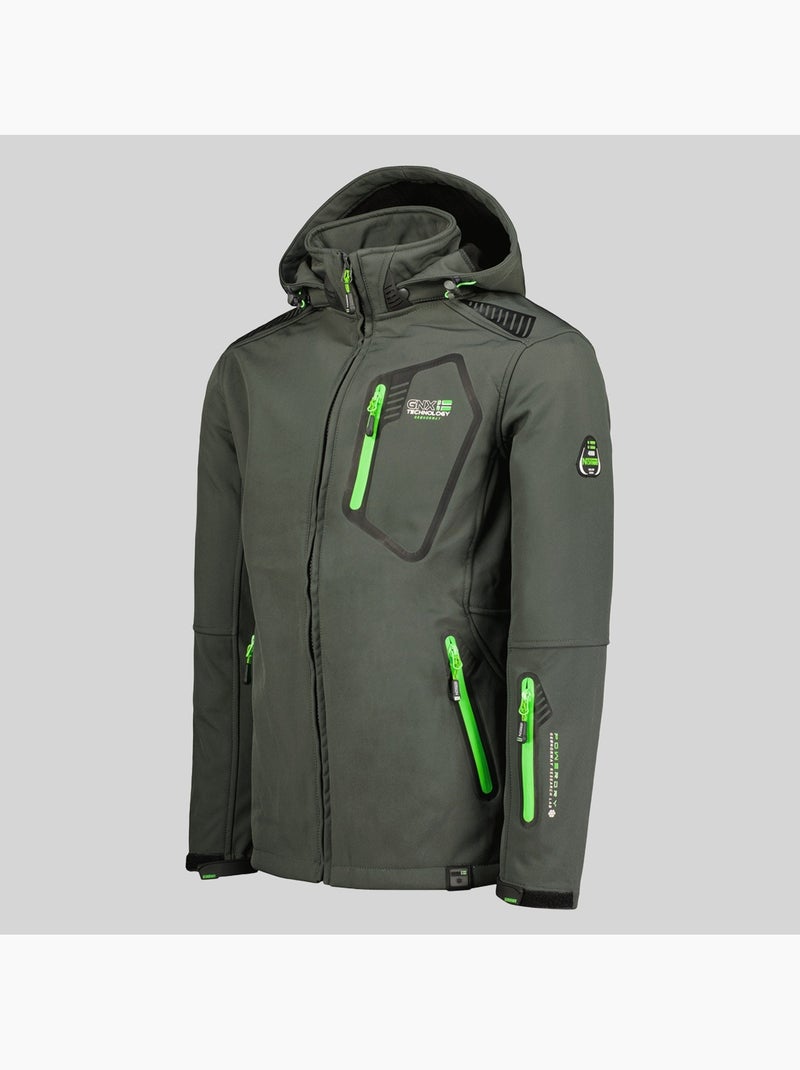 Casaco softshell com capuz tanada – geographical norway Cinza escuro - Kiabi