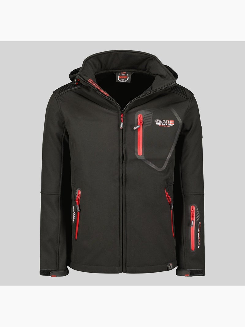 Casaco softshell com capuz tanada – geographical norway Preto - Kiabi