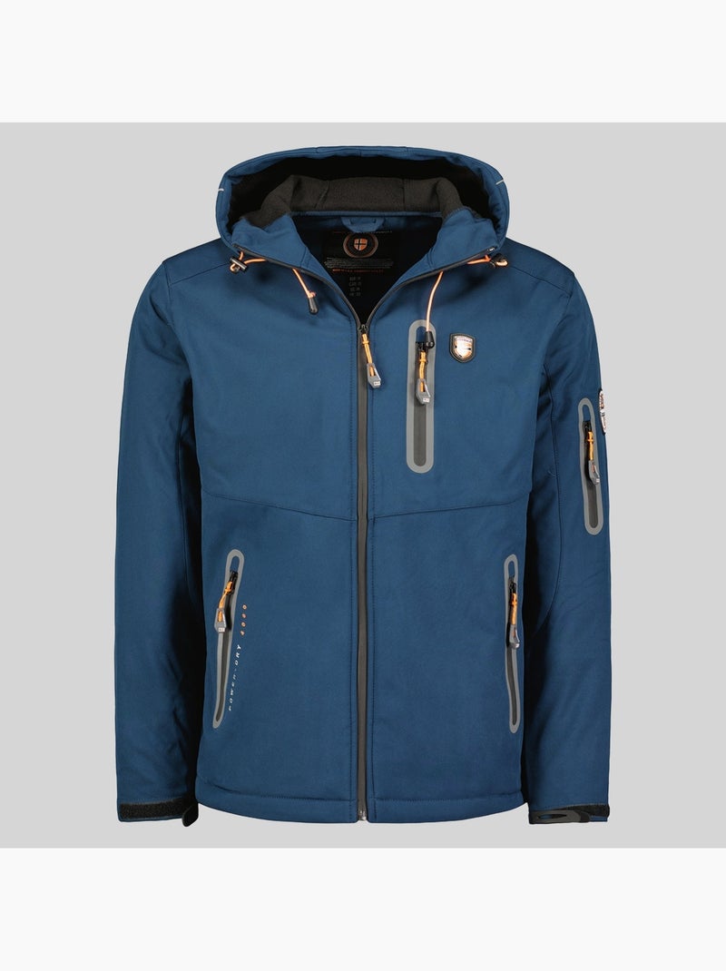 Casaco softshell com capuz taxillus – geographical norway Azul-marinho - Kiabi