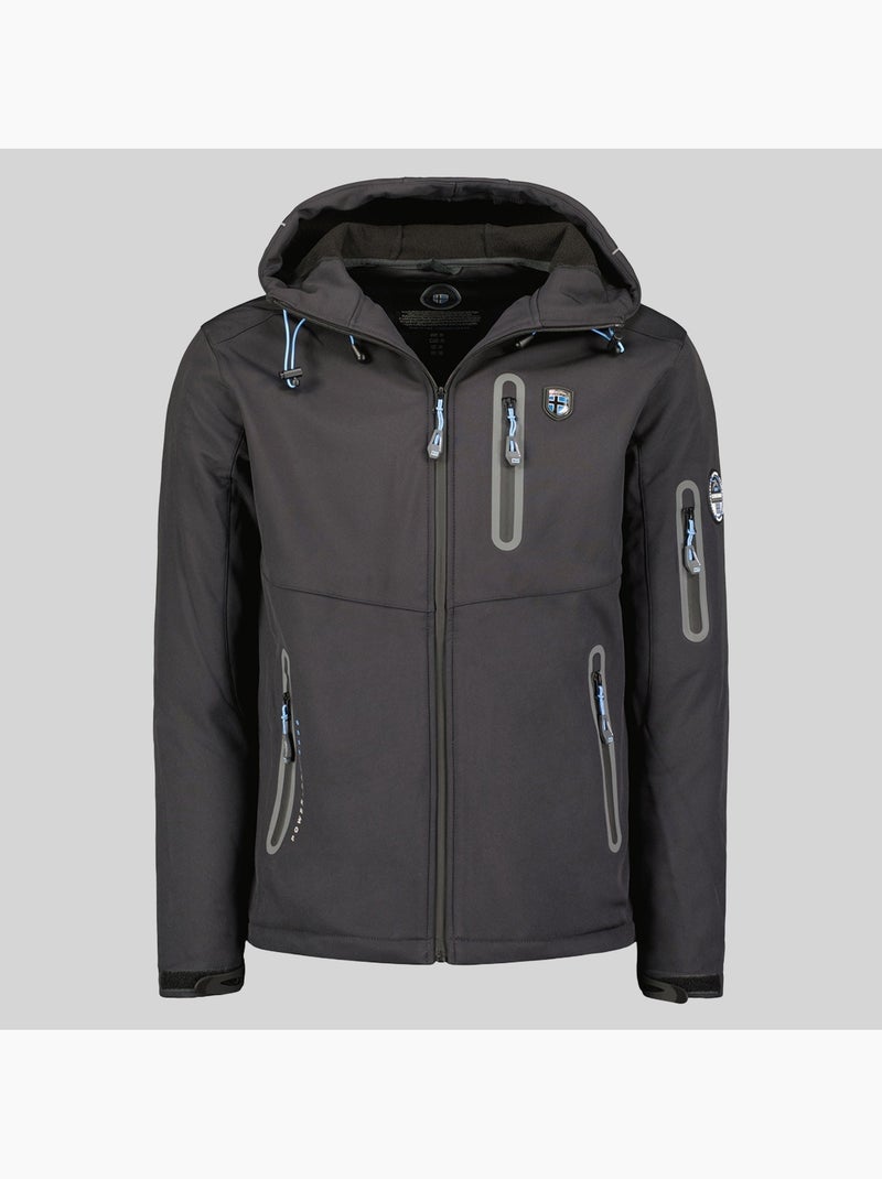 Casaco softshell com capuz taxillus – geographical norway Cinza escuro - Kiabi