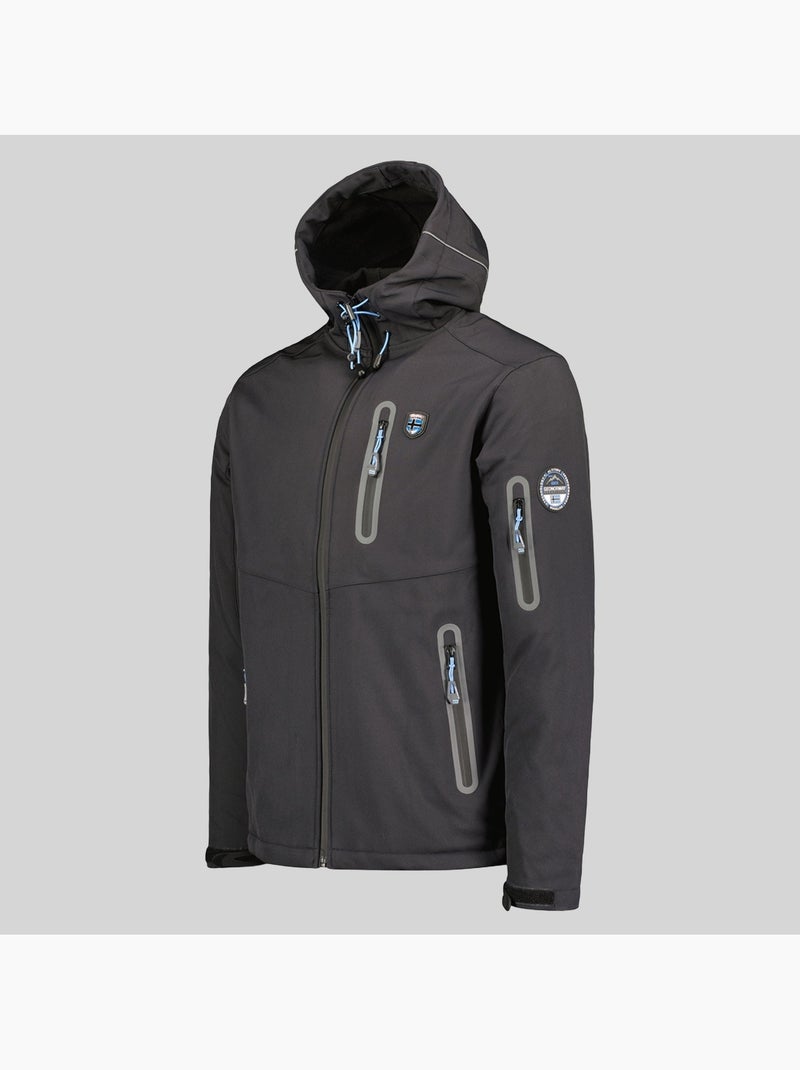 Casaco softshell com capuz taxillus – geographical norway Cinza escuro - Kiabi