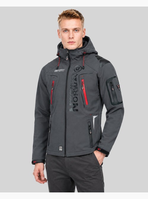 Casaco softshell com capuz techno dark – geographical norway - Kiabi Casaco softshell com capuz techno dark – geographical norway - Kiabi