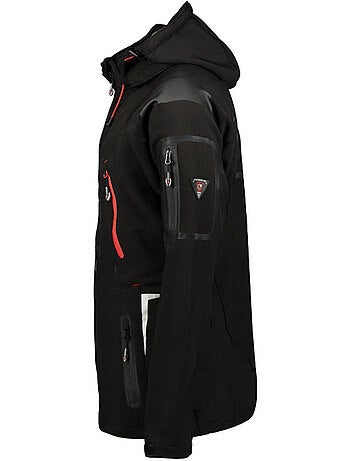 Casaco softshell com capuz techno dark – geographical norway