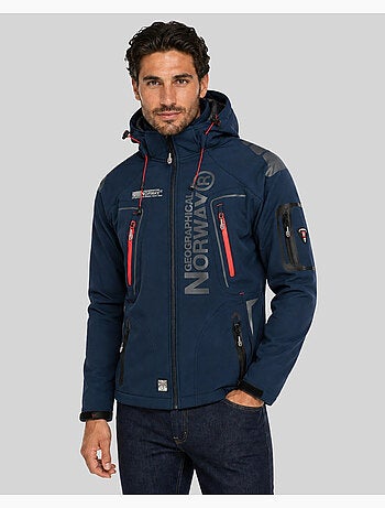 Casaco softshell com capuz techno – geographical norway
