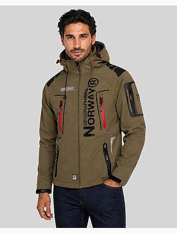 Casaco softshell com capuz techno – geographical norway
