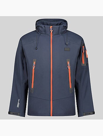 Casaco softshell com capuz tezip – geographical norway