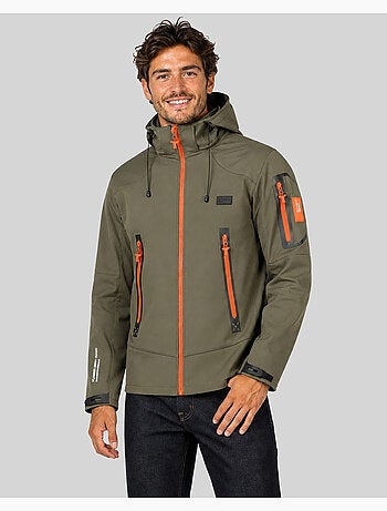 Casaco softshell com capuz tezip – geographical norway