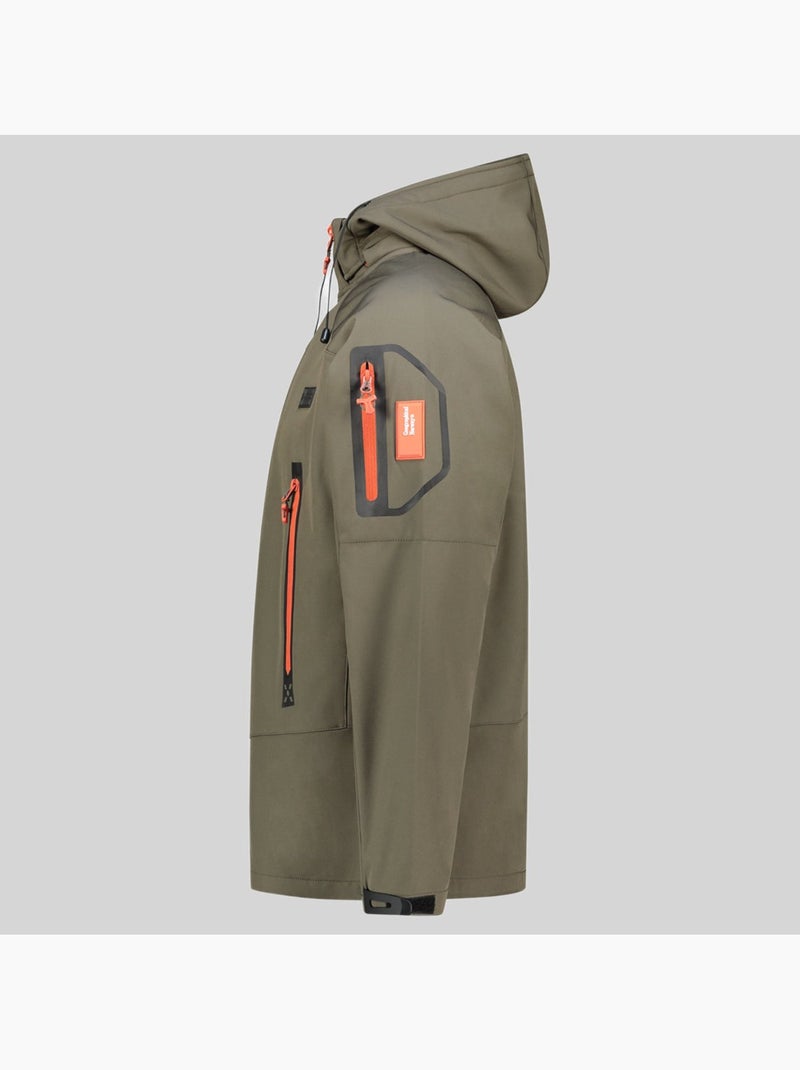 Casaco softshell com capuz tezip – geographical norway Cáqui - Kiabi
