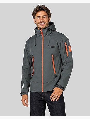 Casaco softshell com capuz tezip – geographical norway