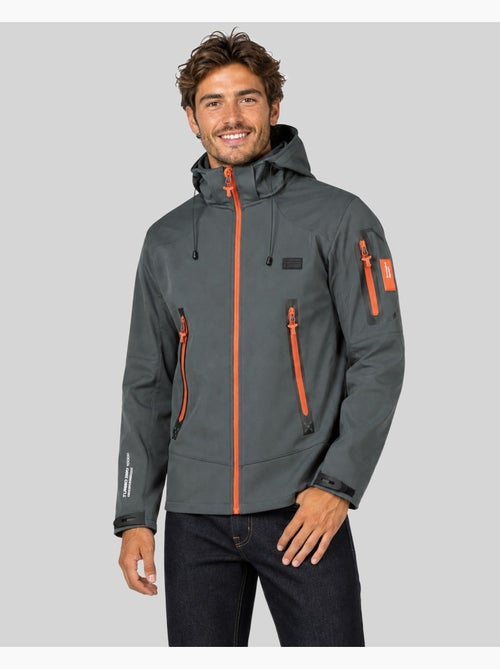 Casaco softshell com capuz tezip – geographical norway - Kiabi Casaco softshell com capuz tezip – geographical norway - Kiabi