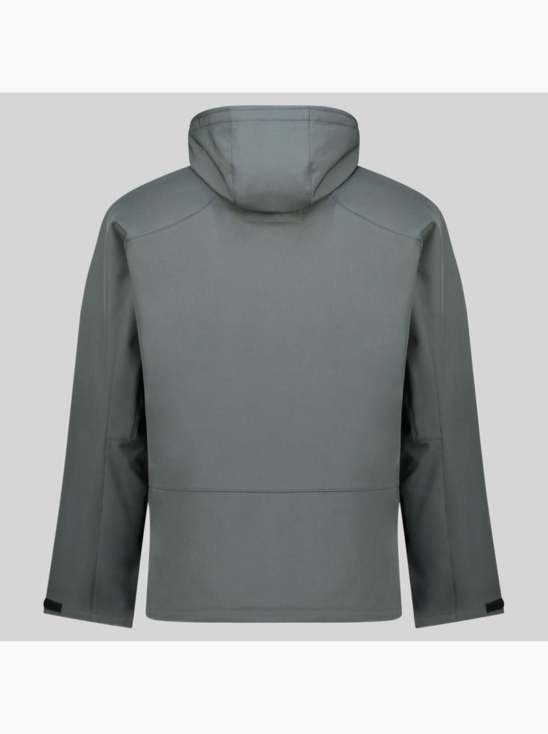 Casaco softshell com capuz tezip – geographical norway Cinza escuro - Kiabi