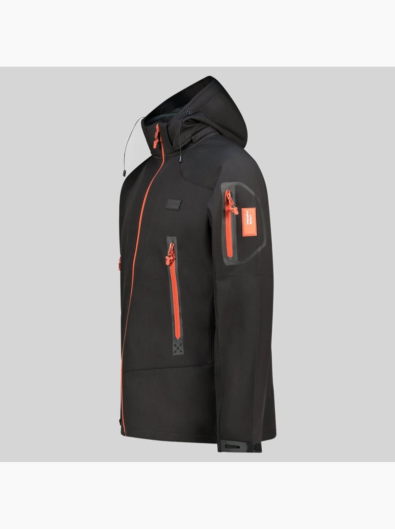 Casaco softshell com capuz tezip – geographical norway Preto - Kiabi