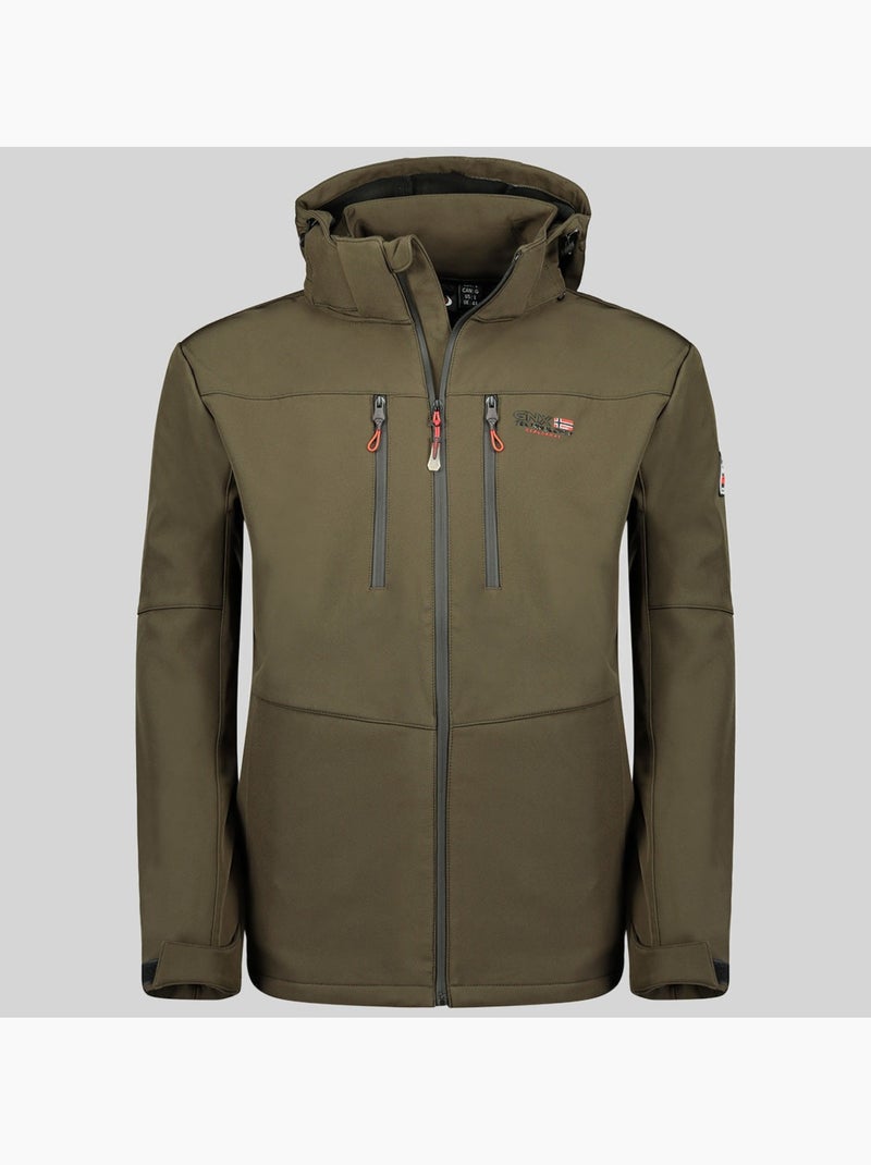 Casaco softshell com capuz timmex – geographical norway Cáqui - Kiabi
