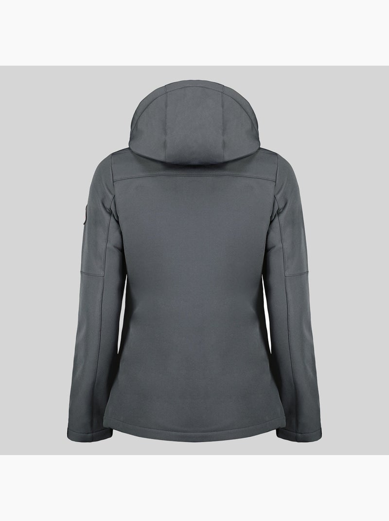 Casaco softshell com capuz timmex – geographical norway Cinza escuro - Kiabi