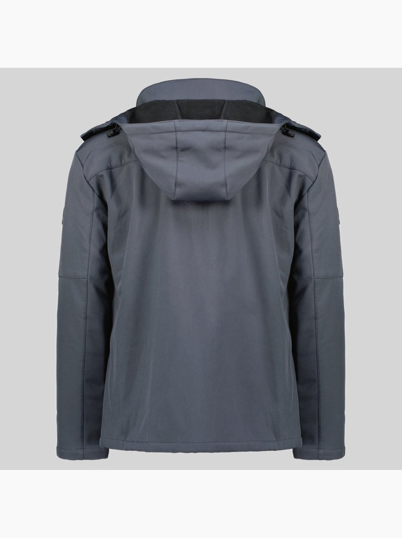Casaco softshell com capuz timmex – geographical norway Cinza escuro - Kiabi
