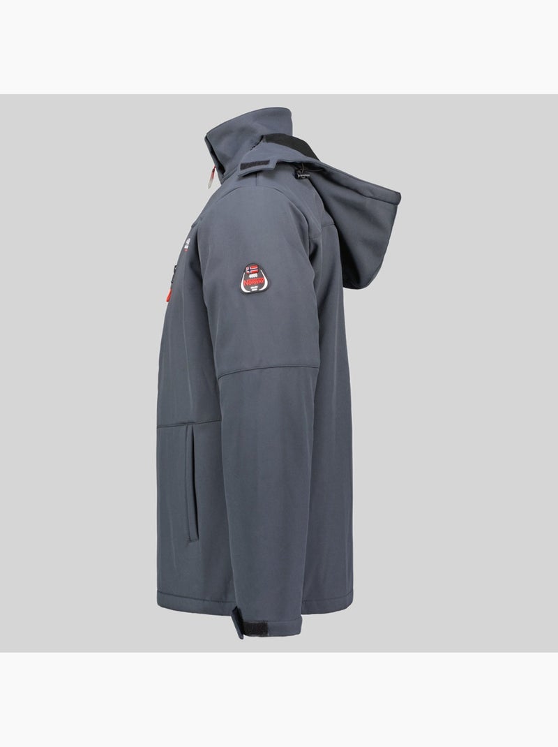 Casaco softshell com capuz timmex – geographical norway Cinza escuro - Kiabi