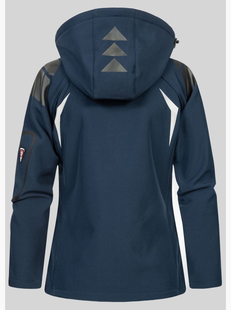 Casaco softshell com capuz tislande mulher – geographical norway Azul Rosa - Kiabi