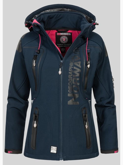 Casaco softshell com capuz tislande mulher – geographical norway - Kiabi
