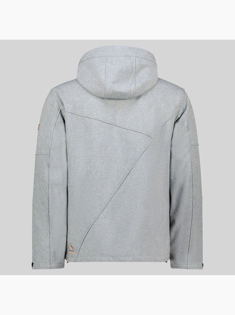 Casaco softshell com capuz tolympia – geographical norway Cinza claro - Kiabi
