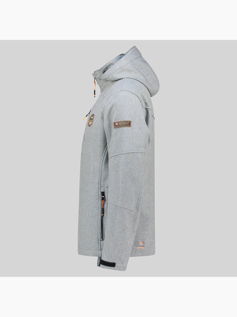 Casaco softshell com capuz tolympia – geographical norway Cinza claro - Kiabi
