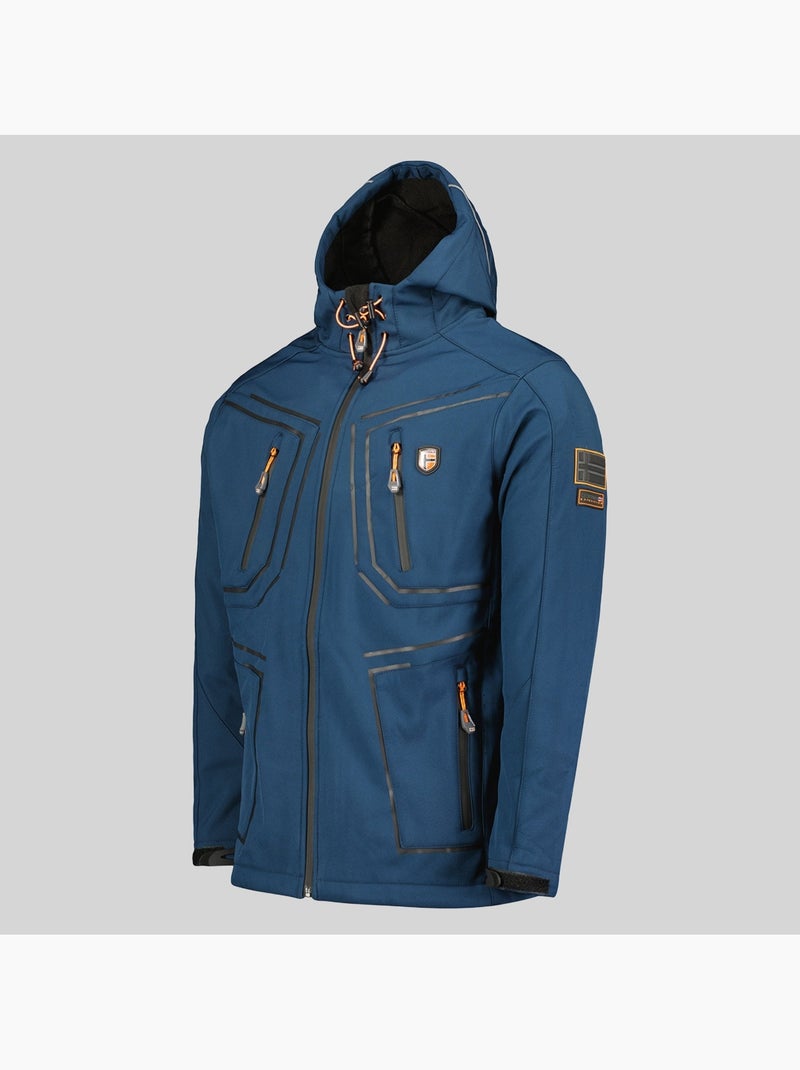 Casaco softshell com capuz topere – geographical norway Azul-marinho - Kiabi