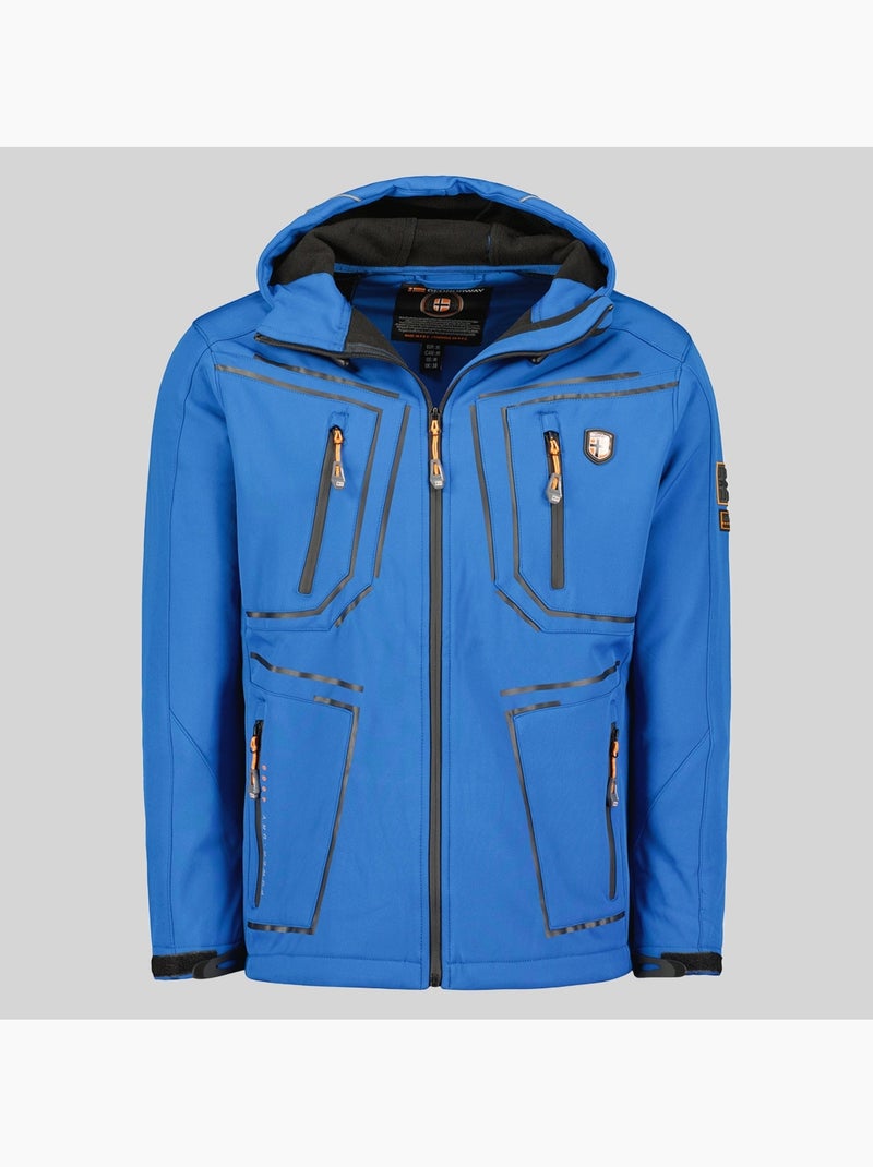 Casaco softshell com capuz topere – geographical norway Azul-real - Kiabi