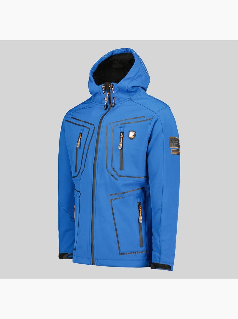 Casaco softshell com capuz topere – geographical norway Azul-real - Kiabi