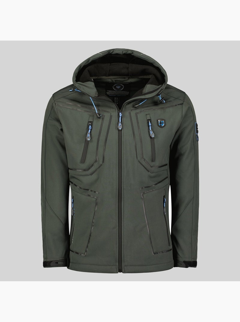 Casaco softshell com capuz topere – geographical norway Cinza escuro - Kiabi