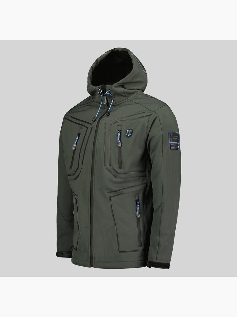 Casaco softshell com capuz topere – geographical norway Cinza escuro - Kiabi