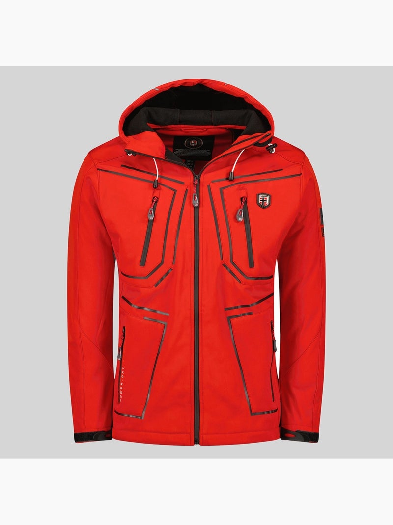 Casaco softshell com capuz topere – geographical norway Vermelho - Kiabi